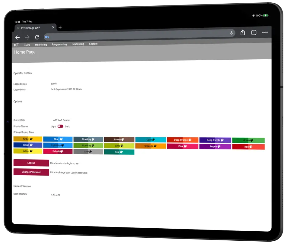 Protege GX Web Client